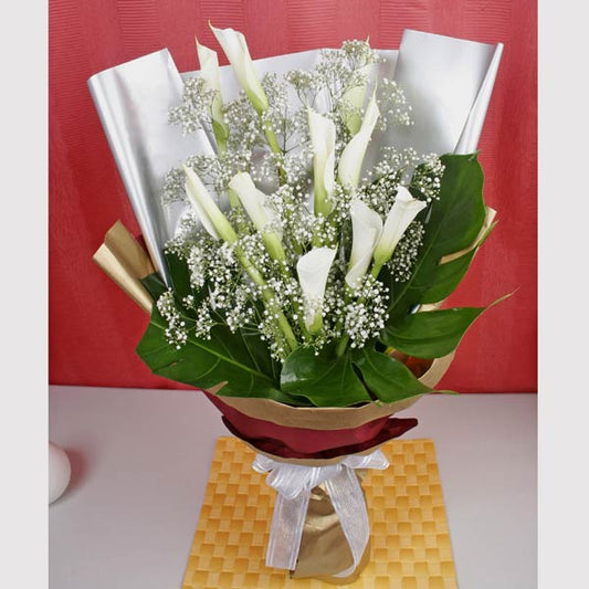 10 Calla Lily Handbouquet