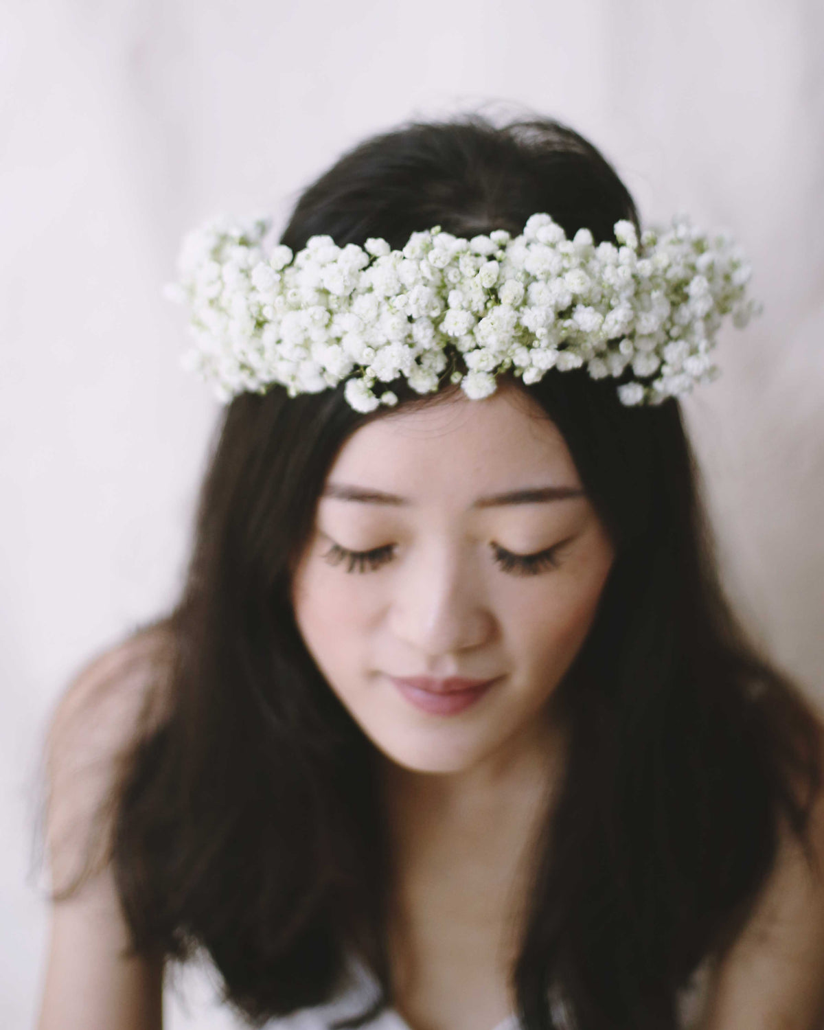 Baby&#39;s Breath Half Floral Crown