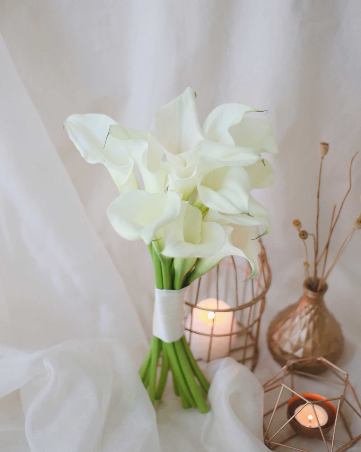 Pure Calla Lilies Bridal Bouquet